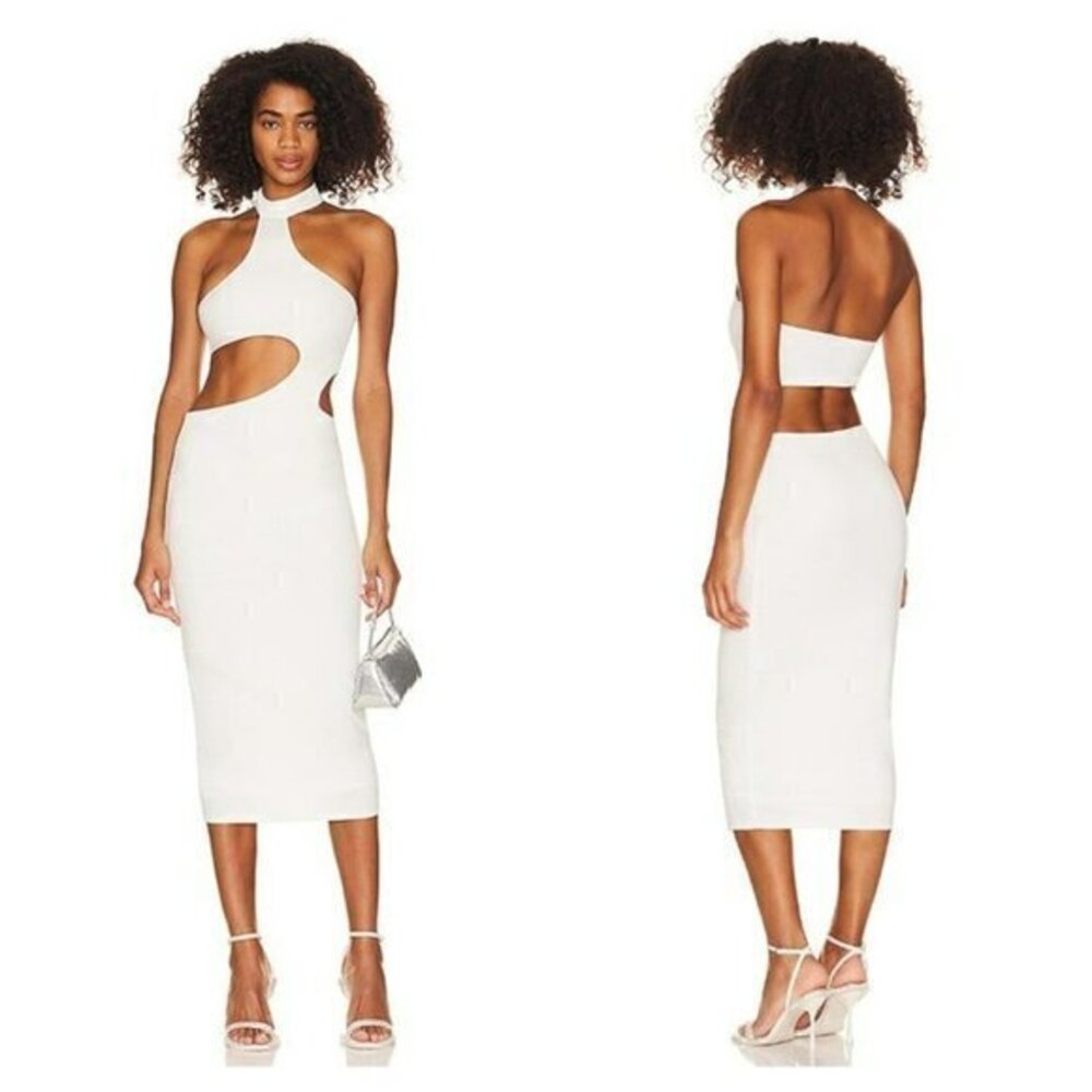 NBD Wren Midi Dress - Ivory